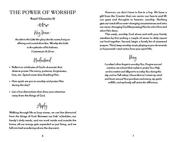 The 5 Minute Bible Study for Moms