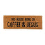 Doormat - This House Runs On Coffee & Jesus