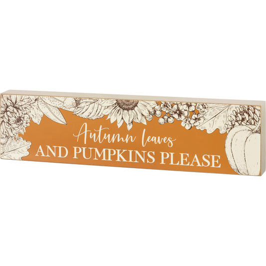 Autumn Leaves Sign