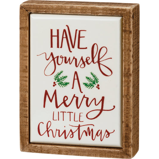 Have Yourself A Merry Christmas Box Sign Mini