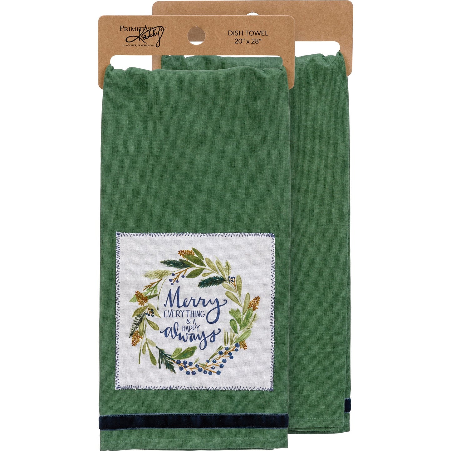 Merry Everything Happy Always Kitchen Towel