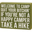Welcome To Camp Box Sign
