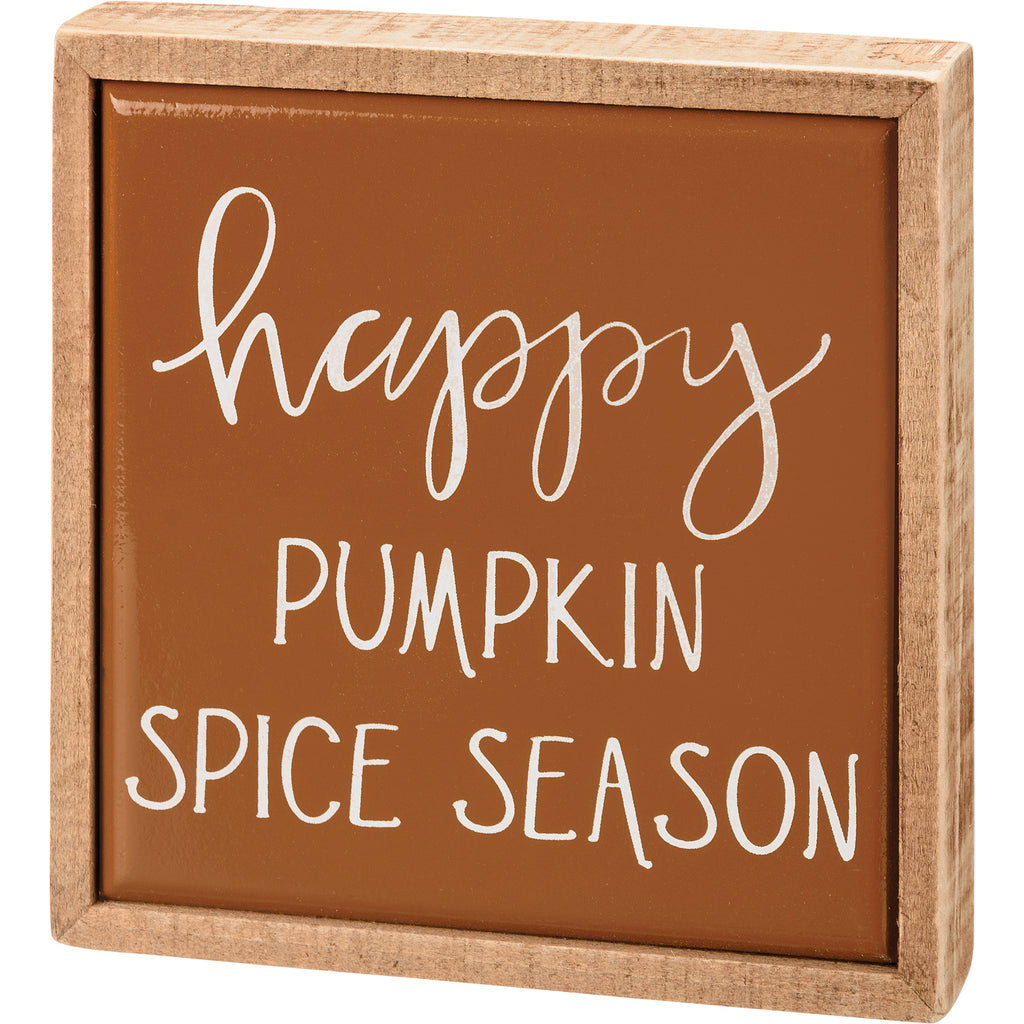 Box Sign Mini-Happy Pumpkin