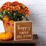 Box Sign Mini-Happy Pumpkin