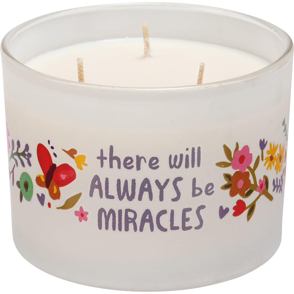 There Will Always Be Miracles Jar Candle