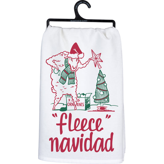 Fleece Navidad Kitchen Towel