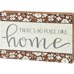 No Place Like Home Slat Box Sign