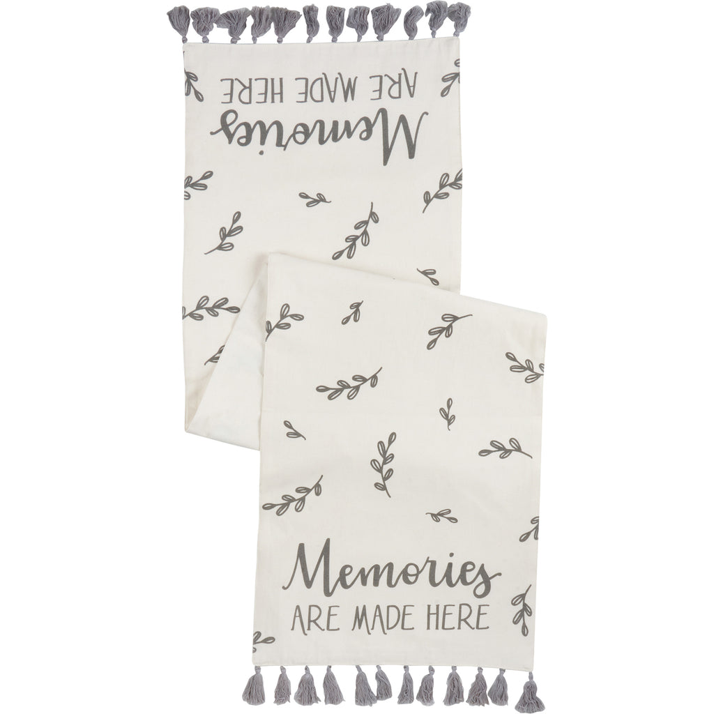 Memories Are Made Here Table Runner