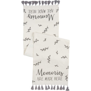Memories Are Made Here Table Runner