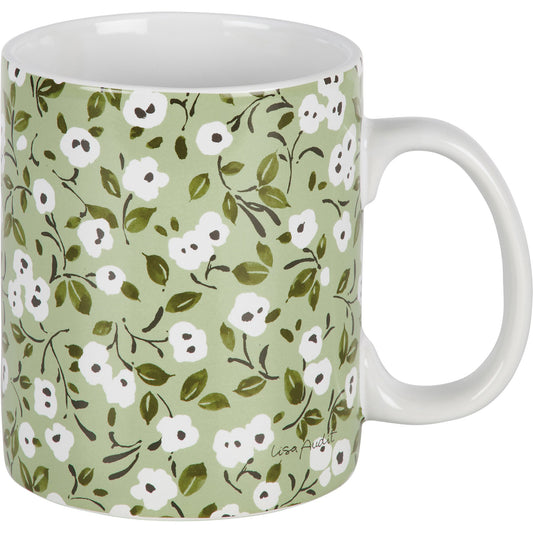 White Poppies Mug