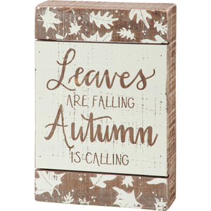 Autumn Leaves Sign