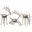 Deer Candle Holder Set