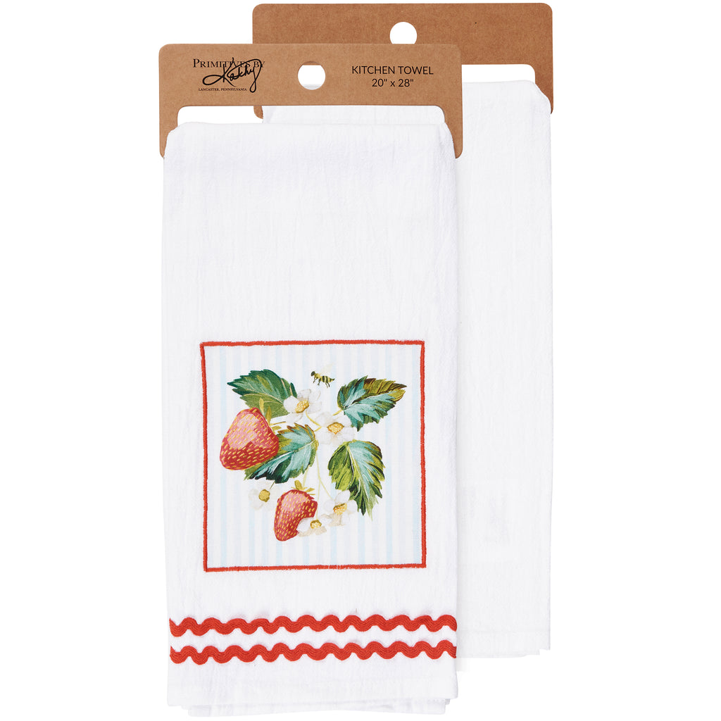 Strawberry Vine Kitchen Towel