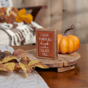 Enjoy Fall Box Sign Mini