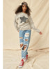 Vintage-Print Star Graphic Sweatshirt