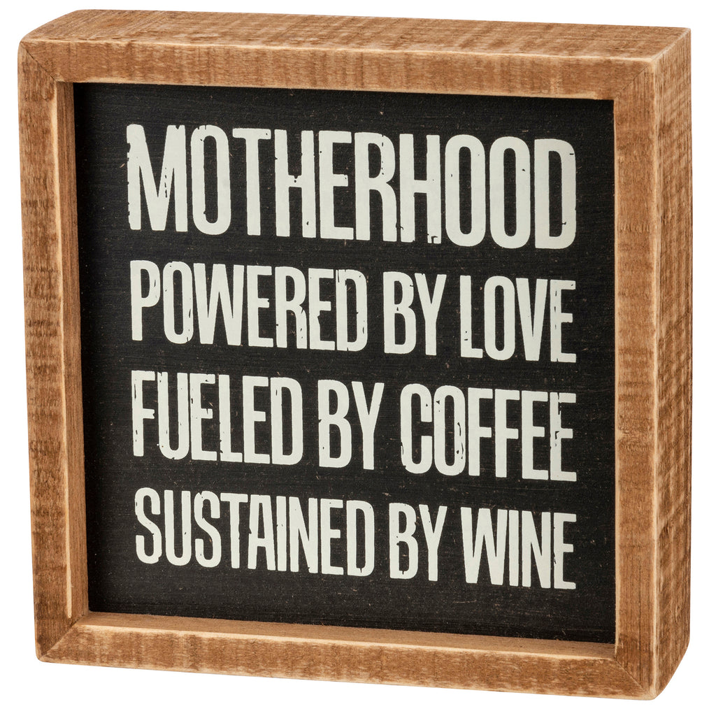 Motherhood Inset Box Sign