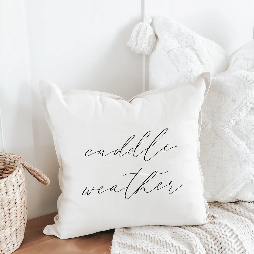 Cuddle Weather Script Pillow