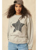 Vintage-Print Star Graphic Sweatshirt