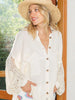 Boho Cream Crochet Cream Top