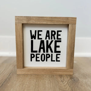 We Are Lake People | Wall Art