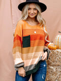 Fall Vibes Stripe  Sweater