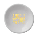 Ceramic Ring Dish & Earrings - Angels Watching Over You