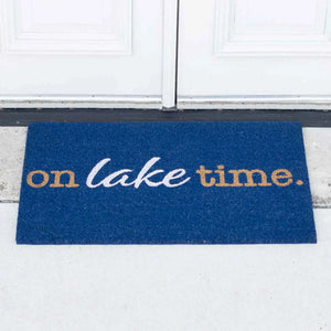 On Lake Time Coir Doormat