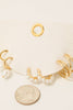 Mixed Pearl Studs And Charms Hoop Earrings Set