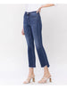 Dark High Rise Kick Flare Jeans