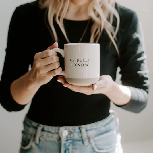 Be Still and Know Stoneware Coffee Mug