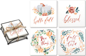 Fall Blessings Coaster Set