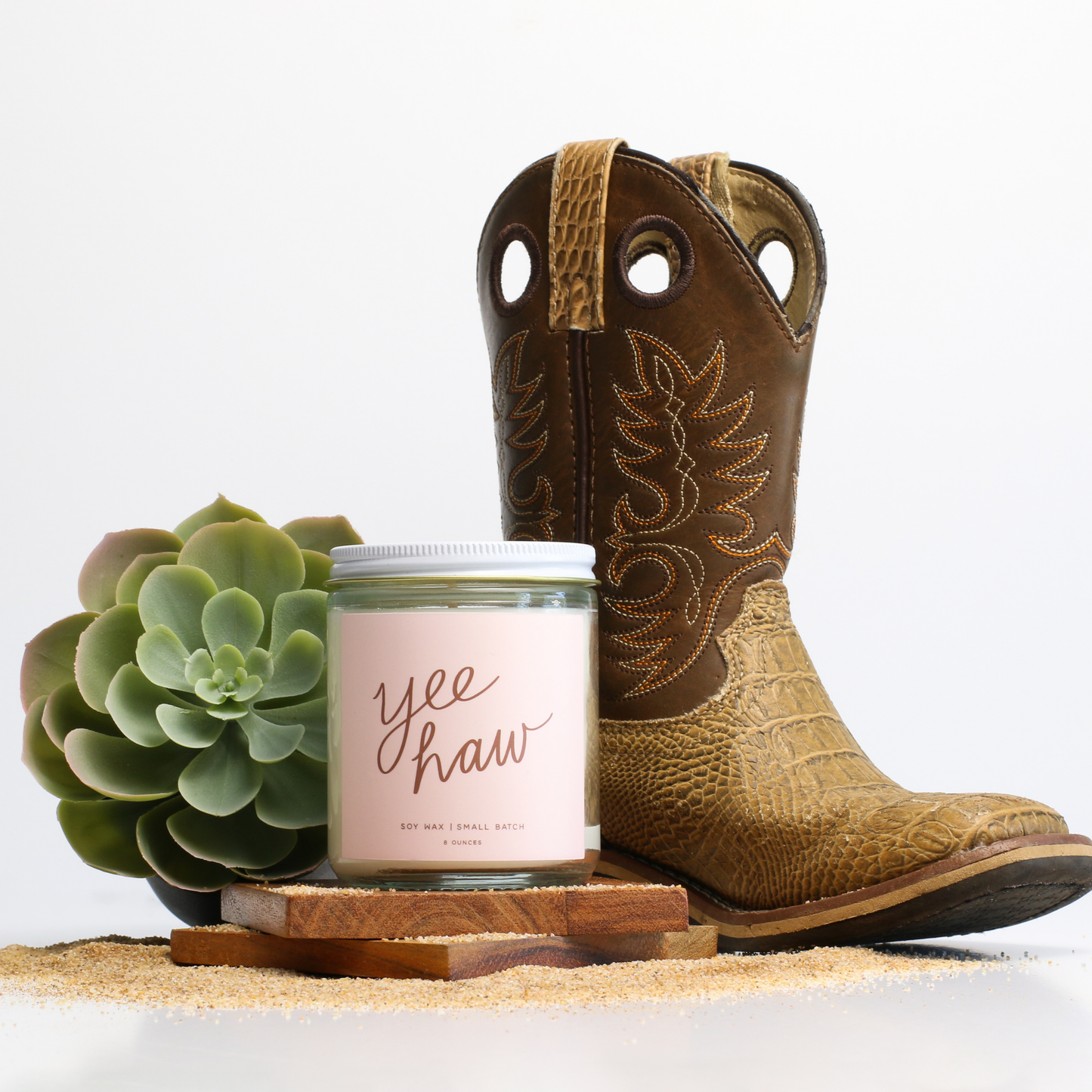 Yee Haw: 8 oz Soy Wax - Small Batch Candles