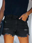 Women's High-Rise Ripped Stretch Summer Denim Shorts