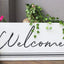 Large Welcome Embossed Metal Sign,36