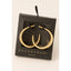 Secret Box Gold Dipped Beveled Hoop Earrings