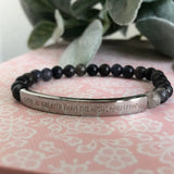 "God Is Greater Than the Highs and Lows" Gemstone Bracelet