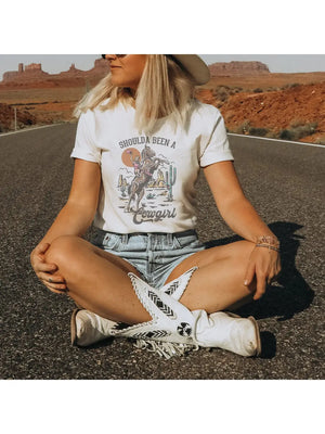 Shoulda Been a Cowgirl Graphic T-Shirt