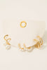 Mixed Pearl Studs And Charms Hoop Earrings Set