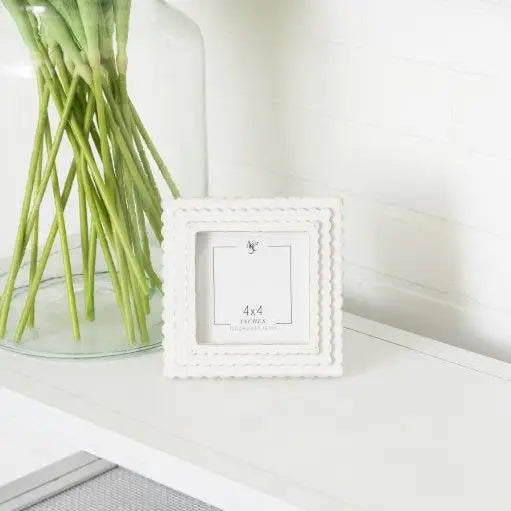 Square Scalloped Wood Frame