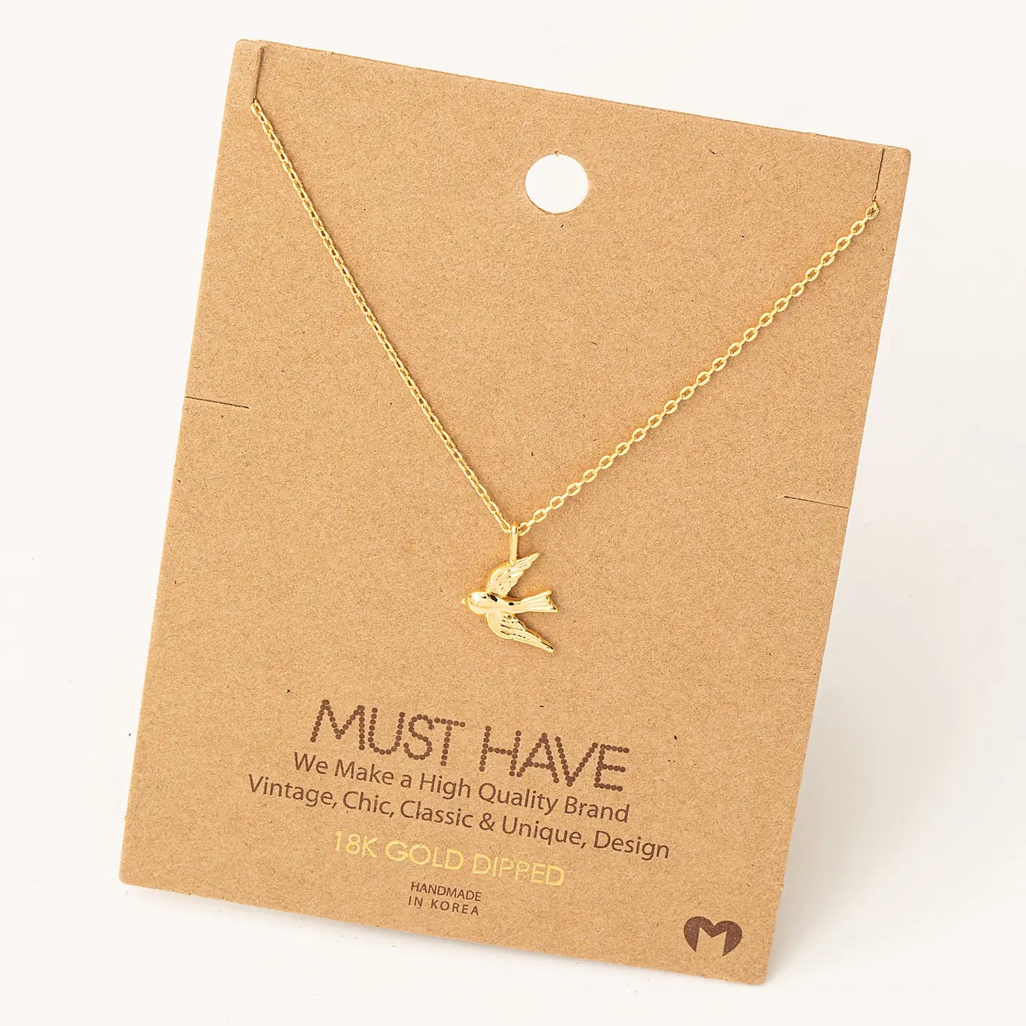 Flying Bird Pendant Necklace