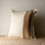 20X20 EDALINE BROWN STRIPED THROW PILLOW