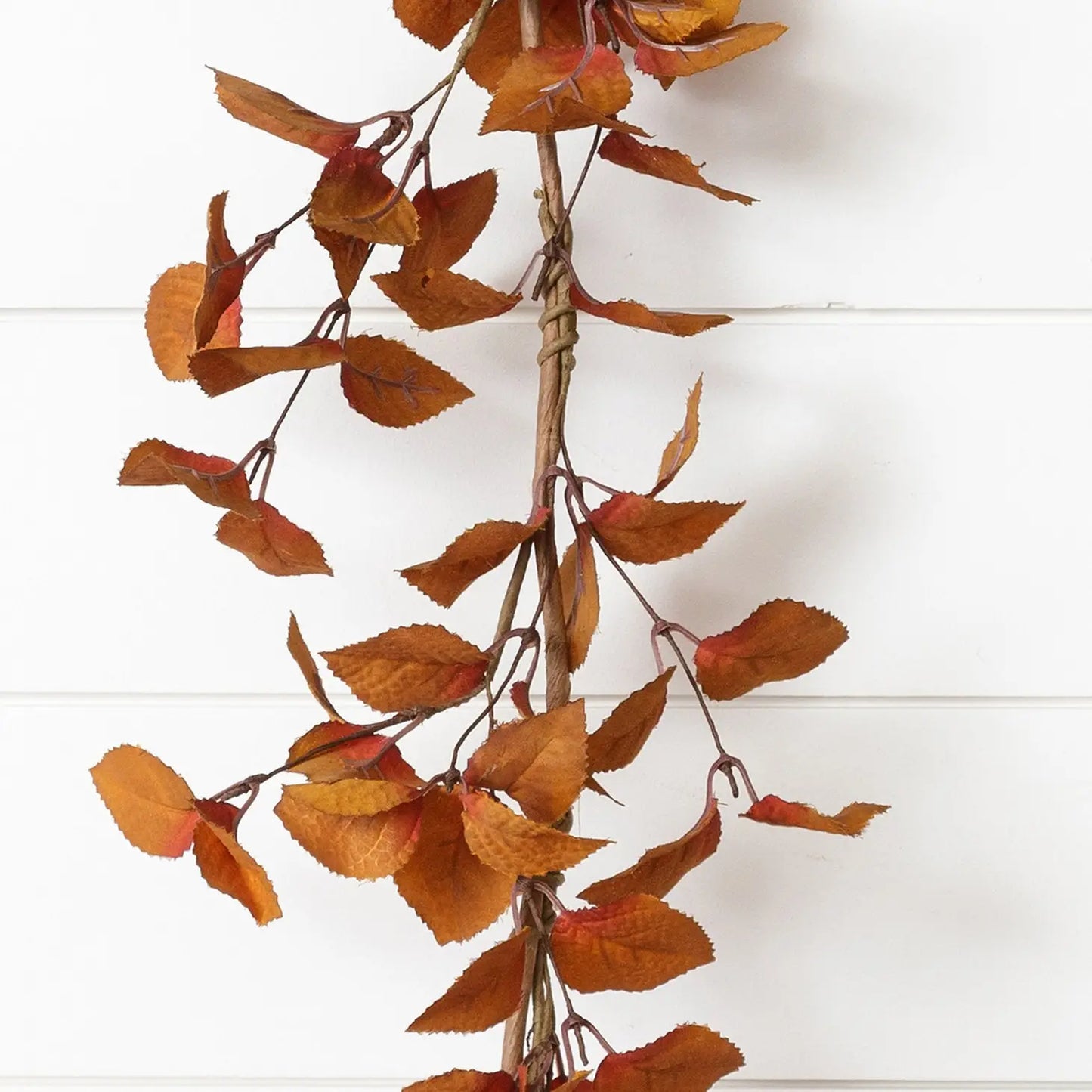 Garland - Cinnamon and Burgundy Fall Leaves