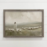 Jesus Flock of Sheep - Jesus Canvas Art