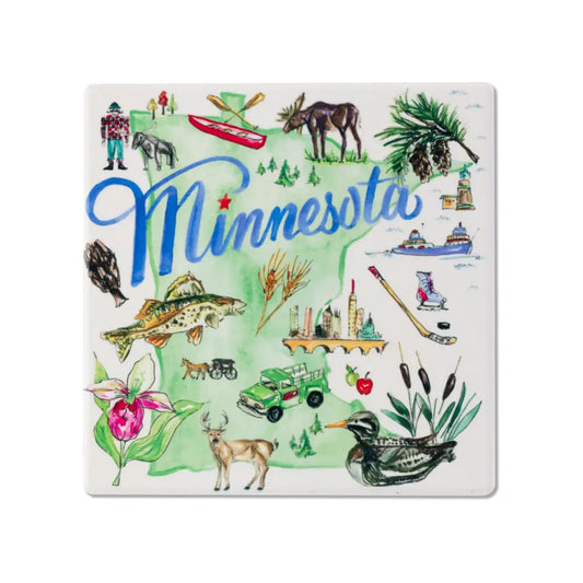 Ceramic Coaster Minnesota