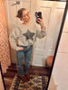 Vintage-Print Star Graphic Sweatshirt