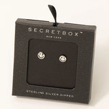 Secret Box Mini Smiley Face Stud Earrings