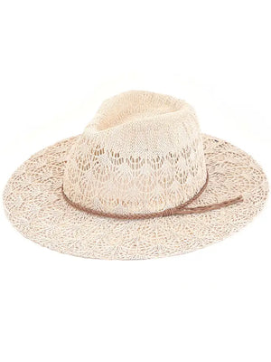 Horseshoe Lace Knitting Panama Hat