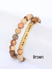 Stone stretch inspirational bracelets