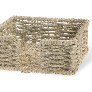 Paper Cocktail Napkin Seagrass Caddy