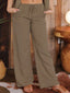 High Waist Wide Leg Drawstring Pants